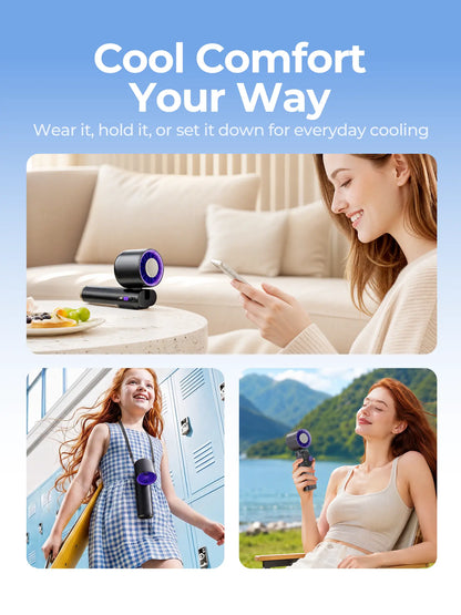 199-Level Precise Wind Control Handheld Fan - Foldable, Adjustable, Airflow Enhancer Portable Fan with Automatic Settings, Summer Travel & Outdoor Household Appliance Essential, Portable Fans, Airflow Enhancer Portable Fans