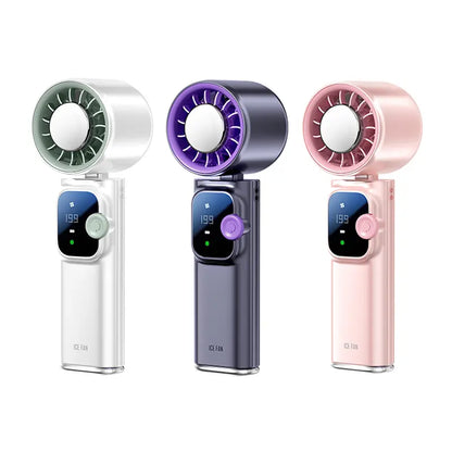 199-Level Precise Wind Control Handheld Fan - Foldable, Adjustable, Airflow Enhancer Portable Fan with Automatic Settings, Summer Travel & Outdoor Household Appliance Essential, Portable Fans, Airflow Enhancer Portable Fans