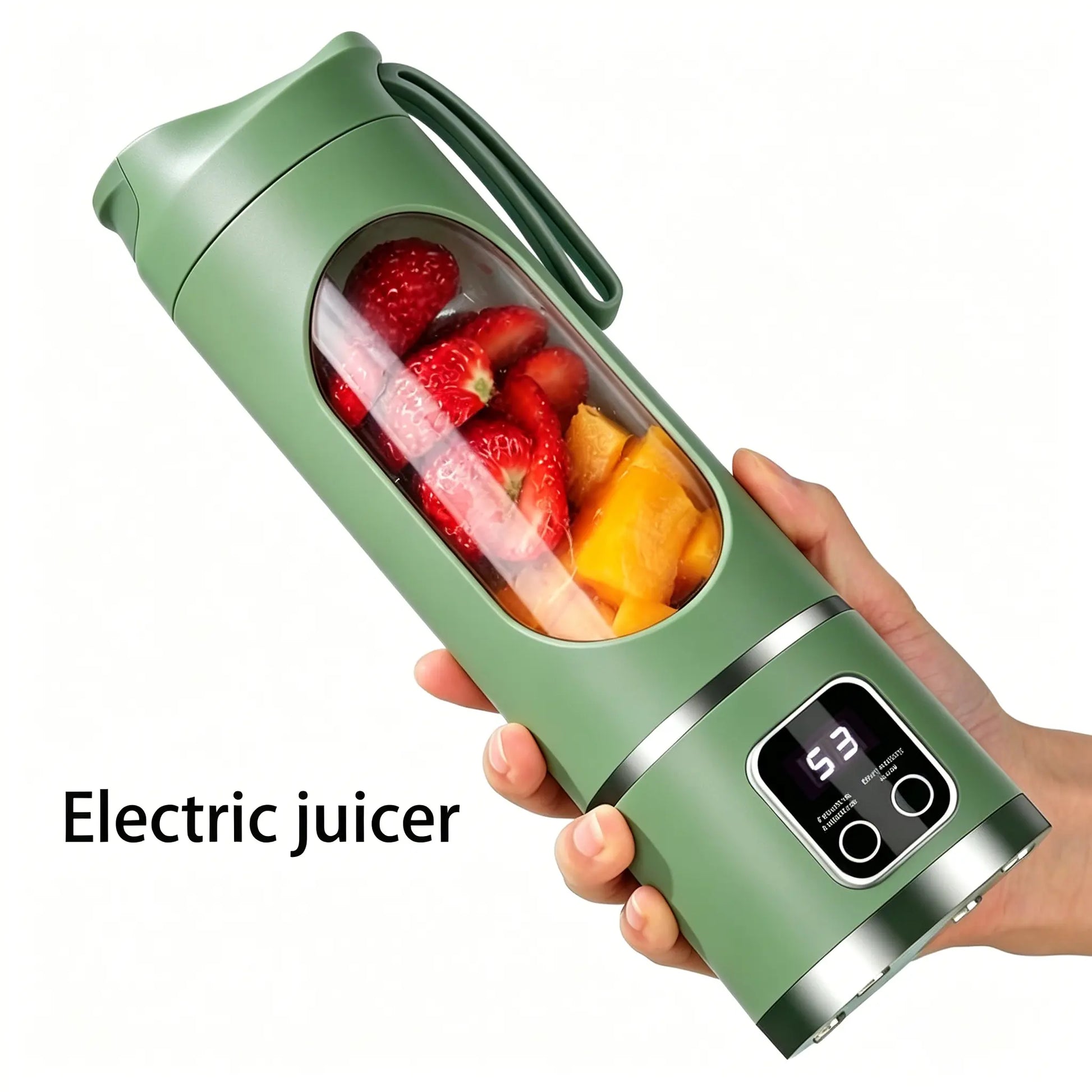 【Summer Sale Deals】 Portable 15.22 Oz USB Rechargeable Personal Blender with LED Display, Durable Abs Material, Perfect for Smoothies & Juices, Home Kitchen Essential