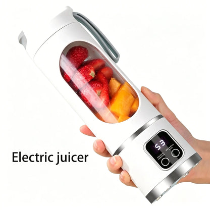 【Summer Sale Deals】 Portable 15.22 Oz USB Rechargeable Personal Blender with LED Display, Durable Abs Material, Perfect for Smoothies & Juices, Home Kitchen Essential