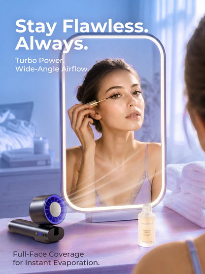 199-Level Precise Wind Control Handheld Fan - Foldable, Adjustable, Airflow Enhancer Portable Fan with Automatic Settings, Summer Travel & Outdoor Household Appliance Essential, Portable Fans, Airflow Enhancer Portable Fans