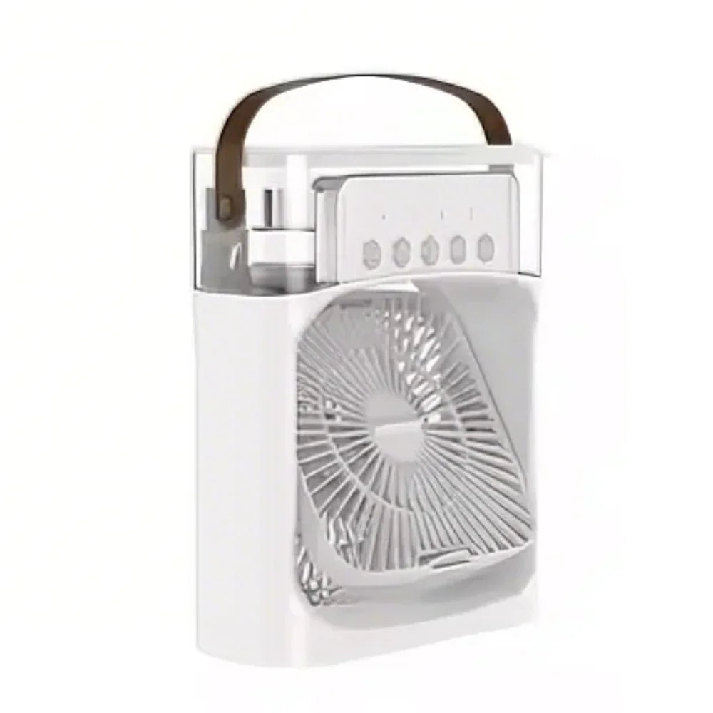 3 in 1 Fan Portable Humidifier Fan Air Conditioner Household Small Air Cooler USB Electric Fan LED Night Light Water Mist