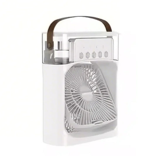 3 in 1 Fan Portable Humidifier Fan Air Conditioner Household Small Air Cooler USB Electric Fan LED Night Light Water Mist