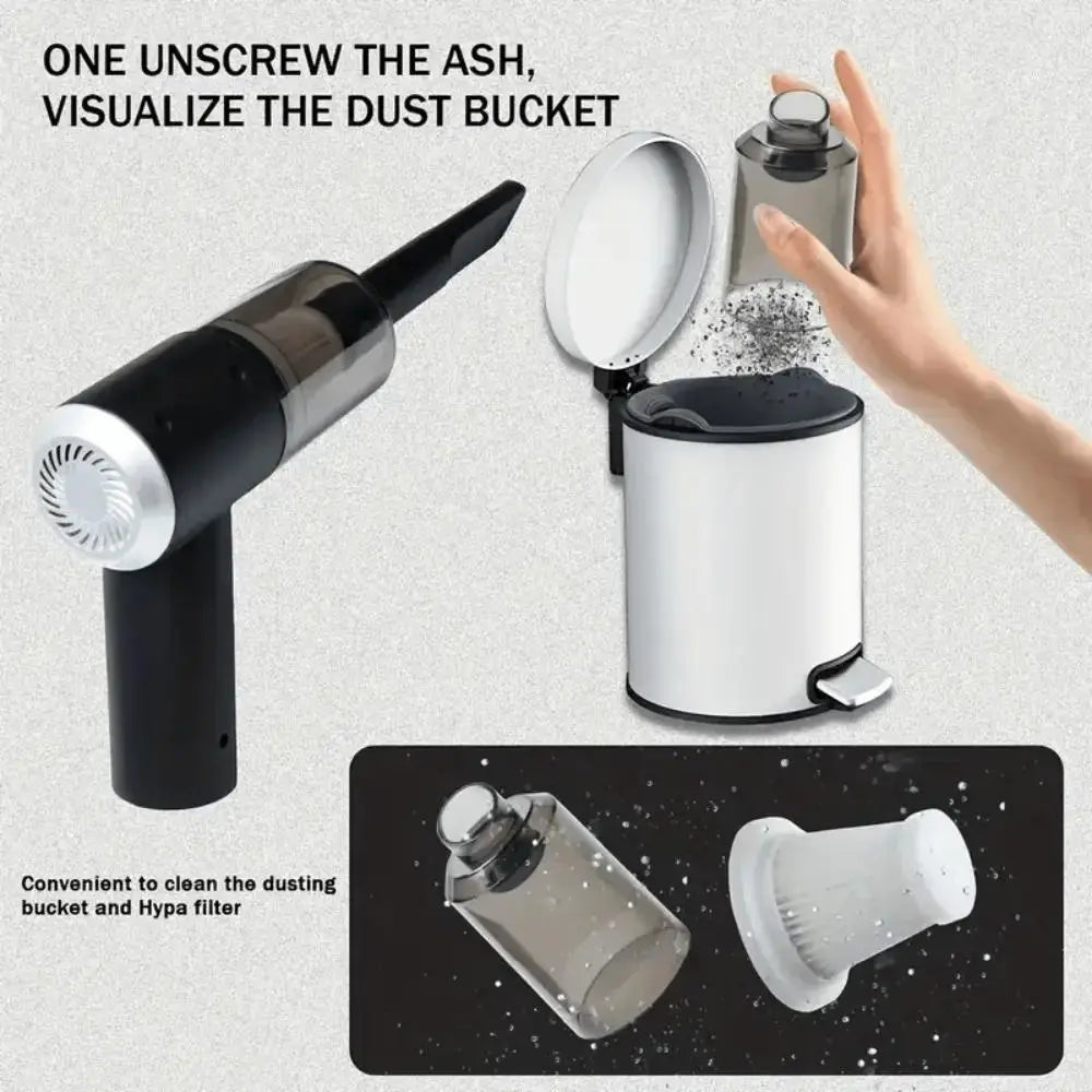 Wireless Mini Vacuum Cleaner, 1 Count Cordless Portable Vacuum, Multifunctional Handheld Electric Dust Collector, Car Interior and Household Cleaning Tool for Daily Use, Festive Gift